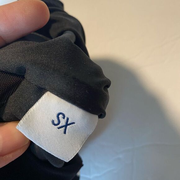 AA dance design costume solo custom black onyx cutout rhinestone mature adult XS - Picture 9 of 11